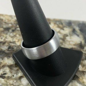 8mm Polished Tungsten Wedding Band Sz 10